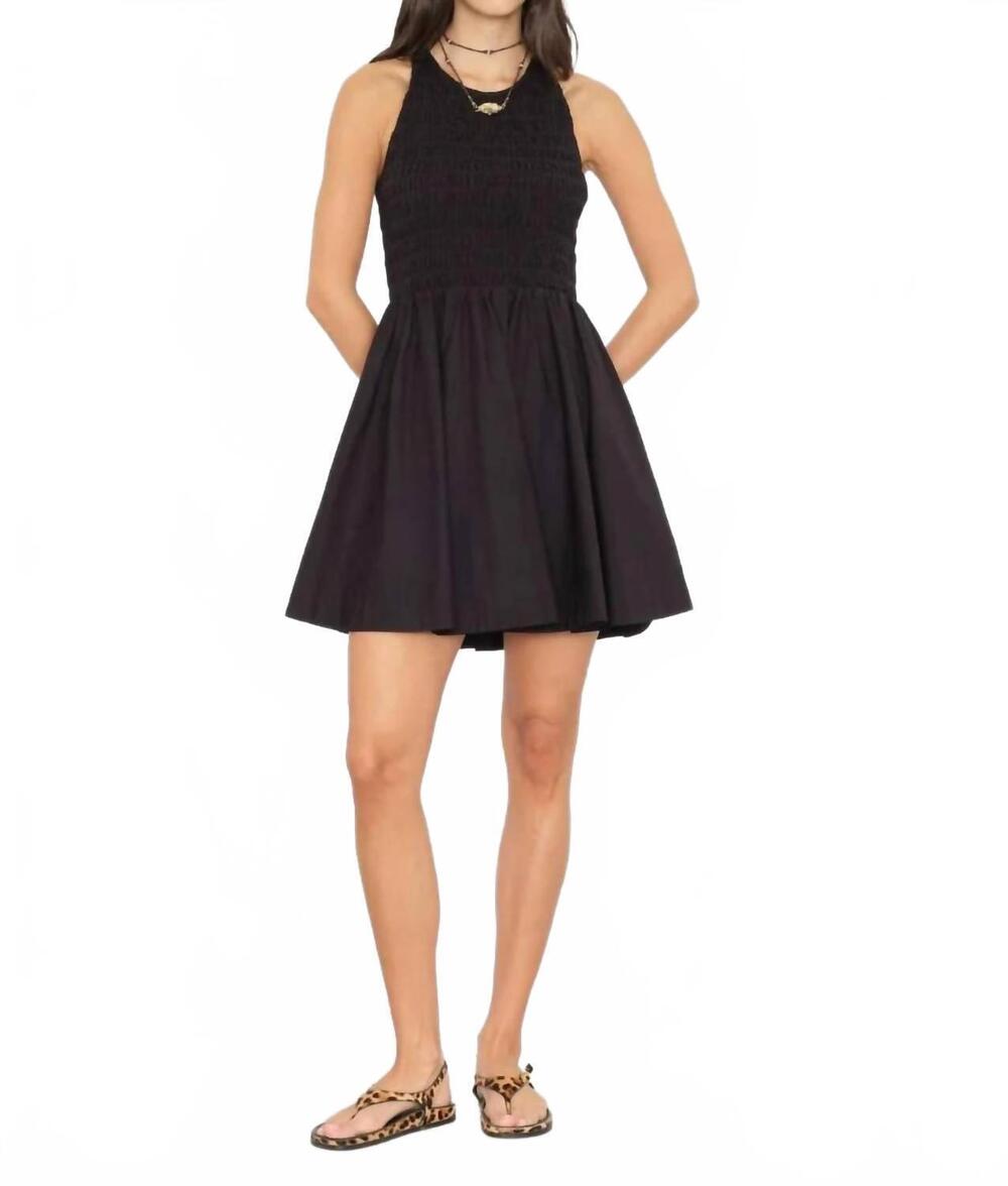 NEW XIRENA florie mini dress in black